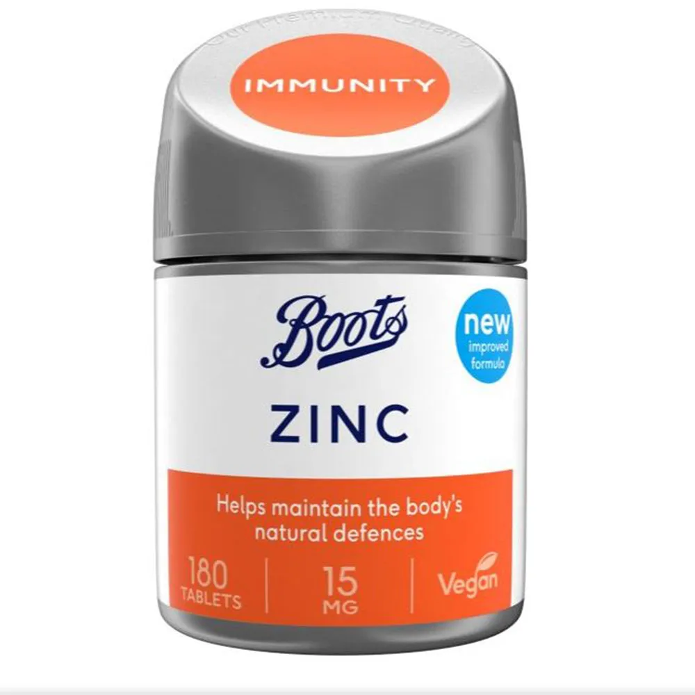 زنك 15 مجم 180 قرص - Boots Zinc 15 mg Tablets 180's