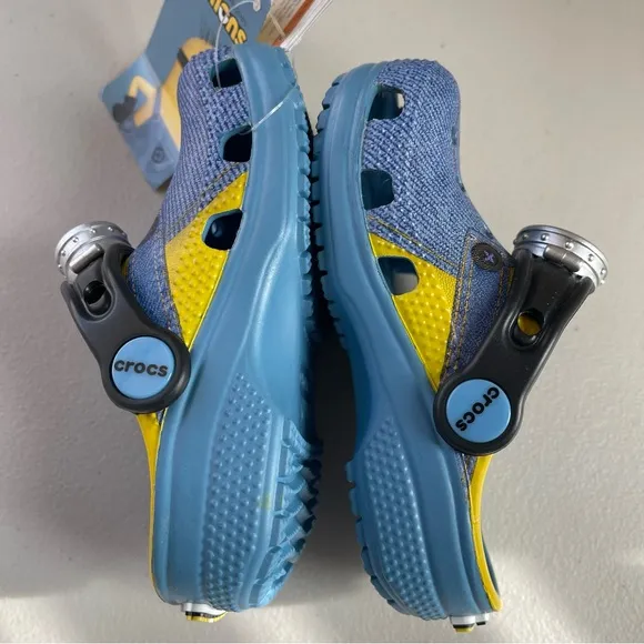 🆕 CROCS Minions Classic Clog Despicable Me Kids/Toddler 7 Blue Yellow NWT