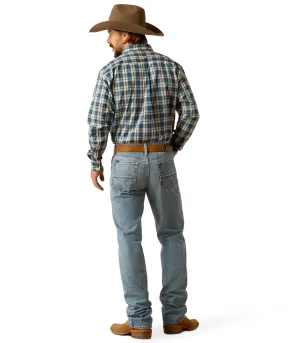 10053546 Ariat Men's M1 Vintage Straight Kelvin Toby 34'Leg