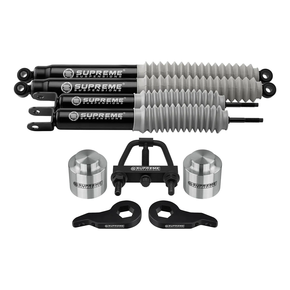 2000-2006 GMC Yukon 1500 Full Suspension Lift Kit with MAX Performance Shocks 2WD 4WD / 6-LUG | Torsion Tool Included