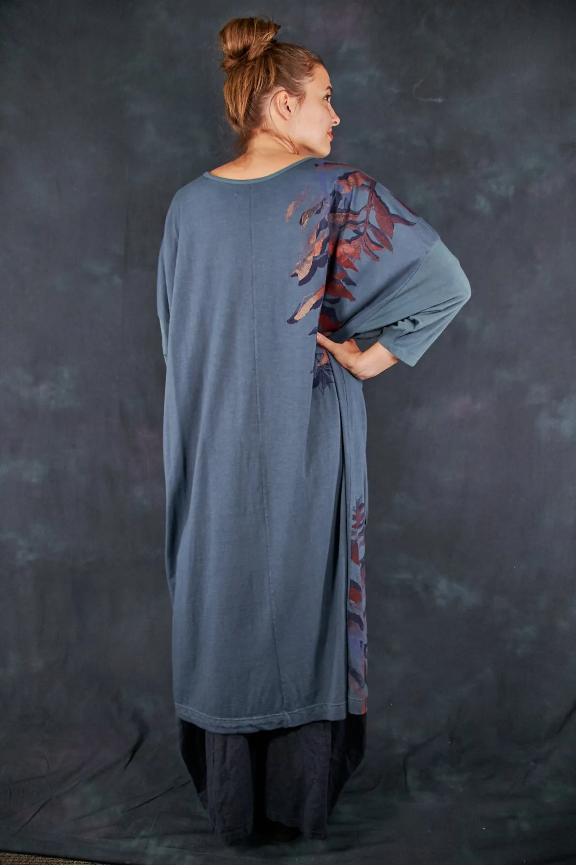 2303 Mariposa Dress Cotton Bamboo Hypnea-Sage Leaves