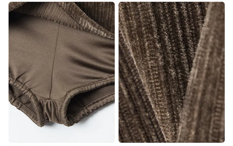 90s Grunge A-Line Mini Skirt | Soft Corduroy Fabric
