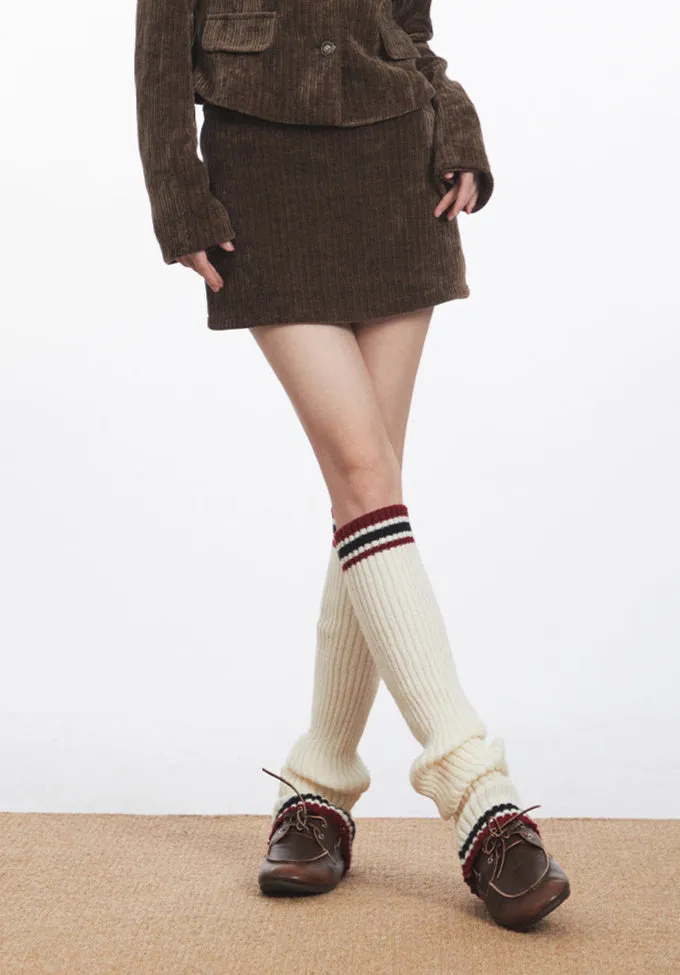 90s Grunge A-Line Mini Skirt | Soft Corduroy Fabric