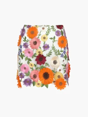 Adelyn Rae Tina 3D Multi Floral Skirt