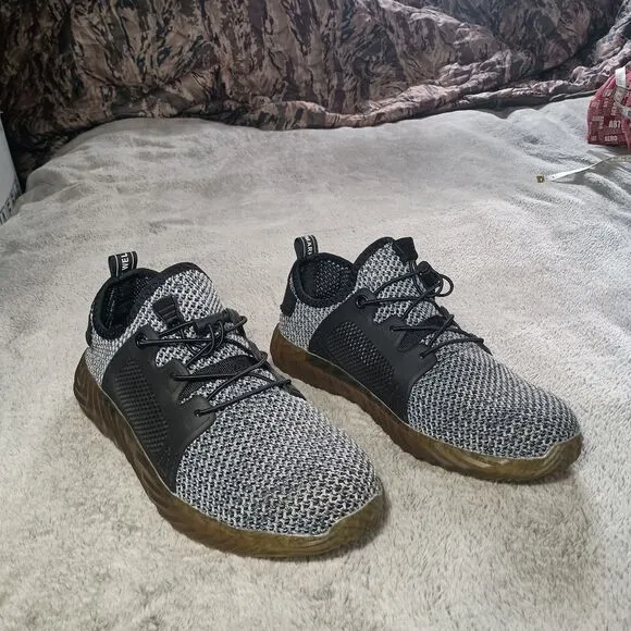 Adidas 3 Stripes Die WeltMarke MIT Den Shoes Size 41 US Men's 8 Grey Steel Toe
