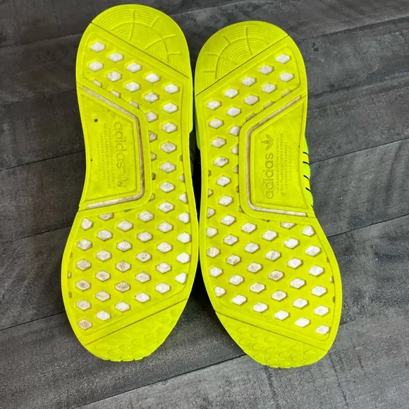 Adidas NMD R1 V2 Solar Yellow Sneakers Sz 11.5