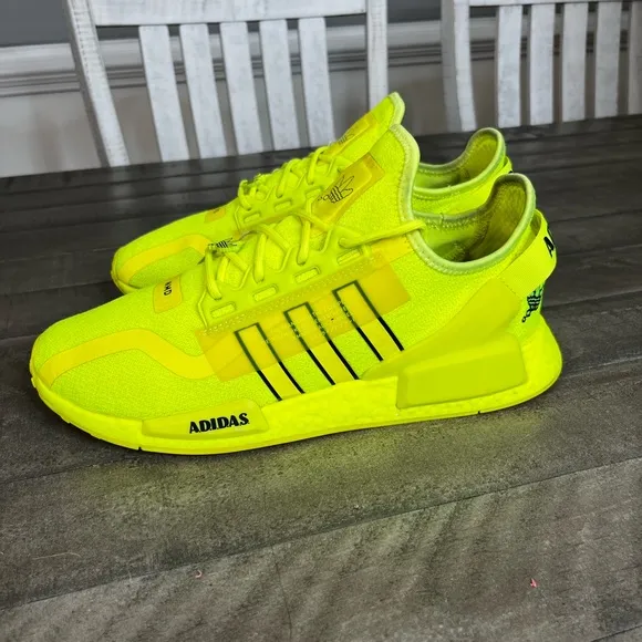 Adidas NMD R1 V2 Solar Yellow Sneakers Sz 11.5