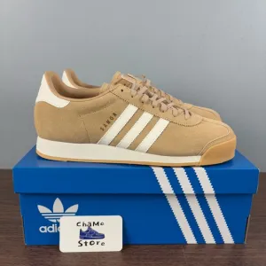 Adidas Originals Samoa Brown Beige White Athletic Sneakers JH9050 Men's Size
