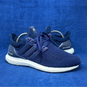 Adidas ultraboost 1.0 navy/white mens athletic sneakers size 9.5 US