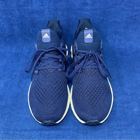 Adidas ultraboost 1.0 navy/white mens athletic sneakers size 9.5 US