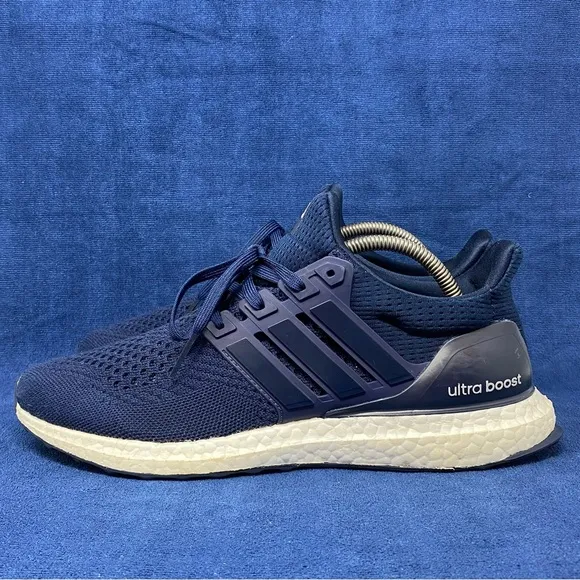 Adidas ultraboost 1.0 navy/white mens athletic sneakers size 9.5 US