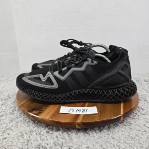 Adidas ZX 2K 4D Triple Core Black Athletic Gym Daily Sneakers Mens 9.5 FZ3561
