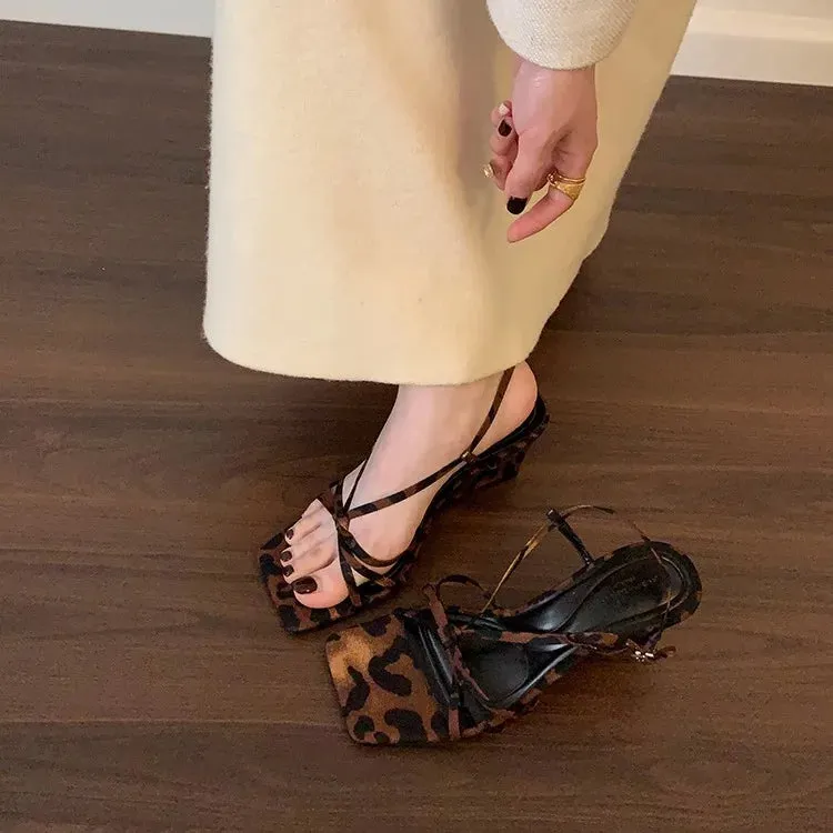 ADVBRIDGE  -  Summer Roman Sandals Clogs Wedge Female Shoe Open Toe High Heels Gladiator Platform Outside Girls Peep High-heeled Silver S