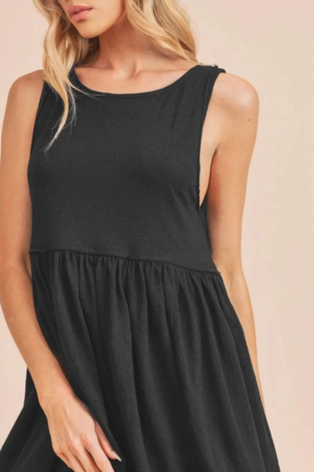 Aemi   Co Round Neck Mini Tank Dress