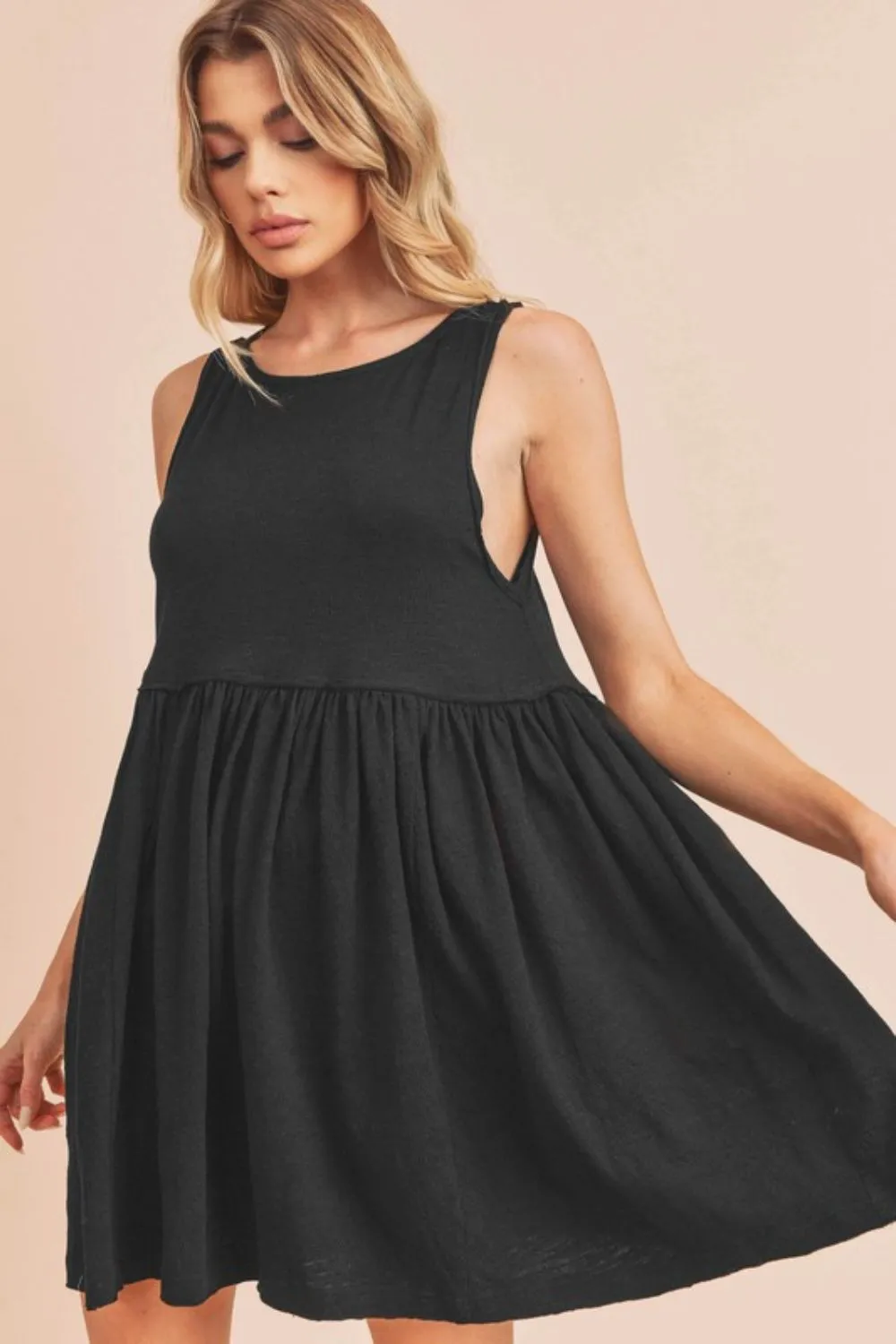 Aemi   Co Round Neck Mini Tank Dress