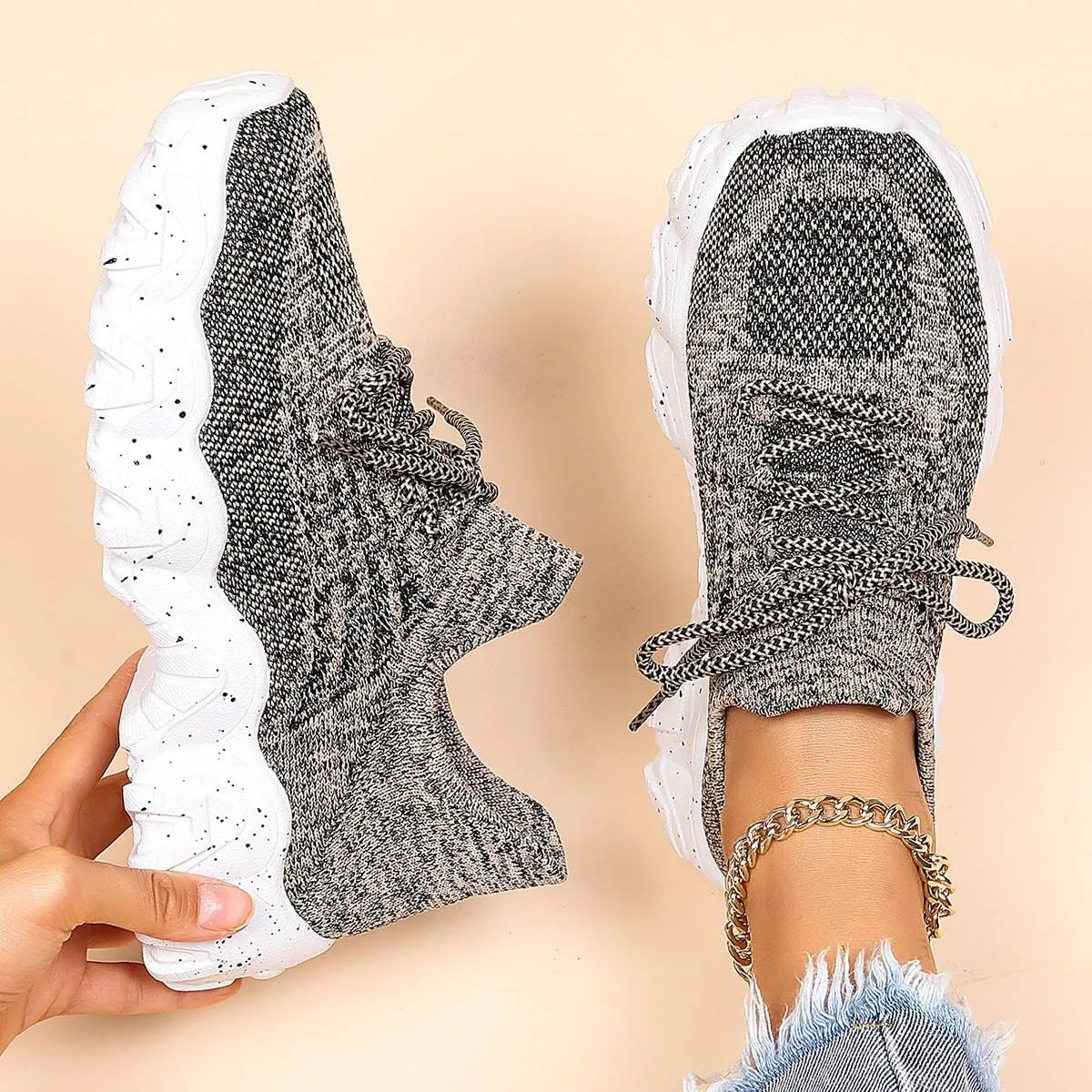 Airy Knit Slip-On Sneakers – Lightweight Comfort for Everyday