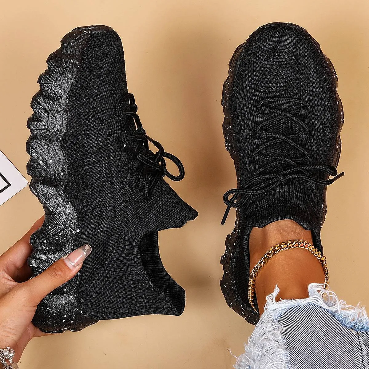 Airy Knit Slip-On Sneakers – Lightweight Comfort for Everyday
