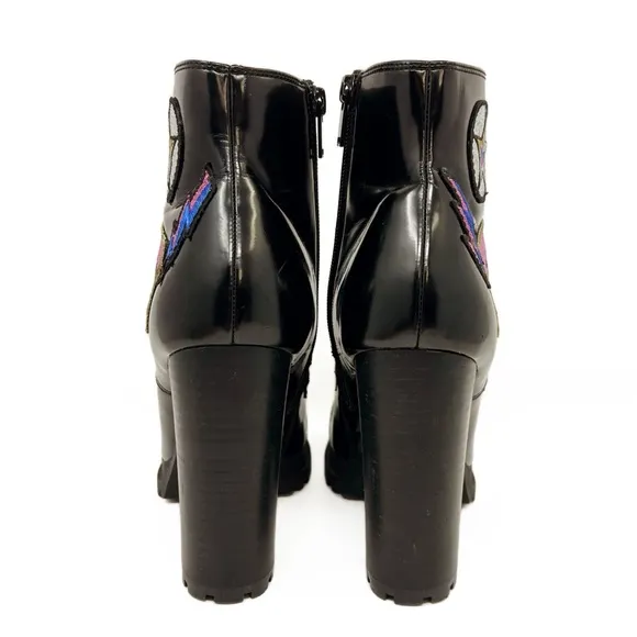 Aldo Glitteratti Lace up High Heel Boots