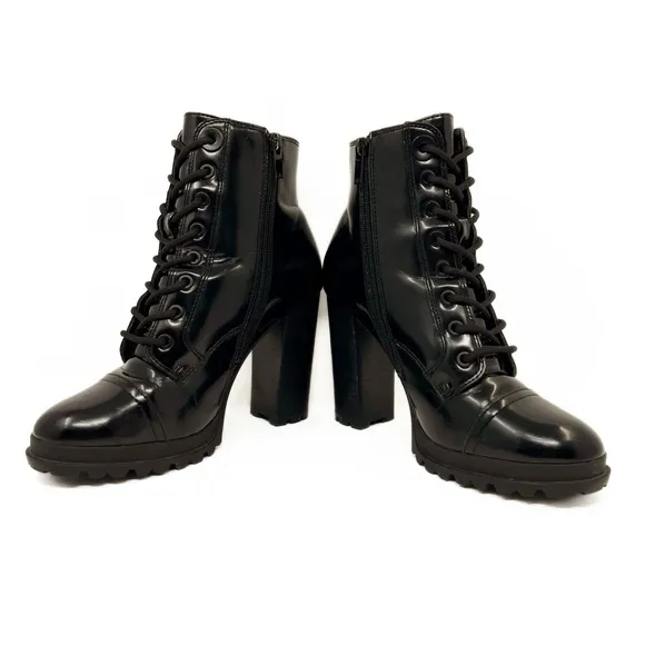 Aldo Glitteratti Lace up High Heel Boots