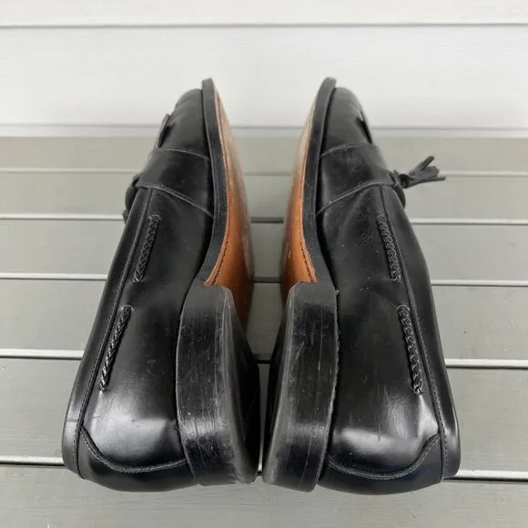 Allen Edmonds Cody Tassel Loafers Mens Size 12 Black Leather Dress Shoes 1809
