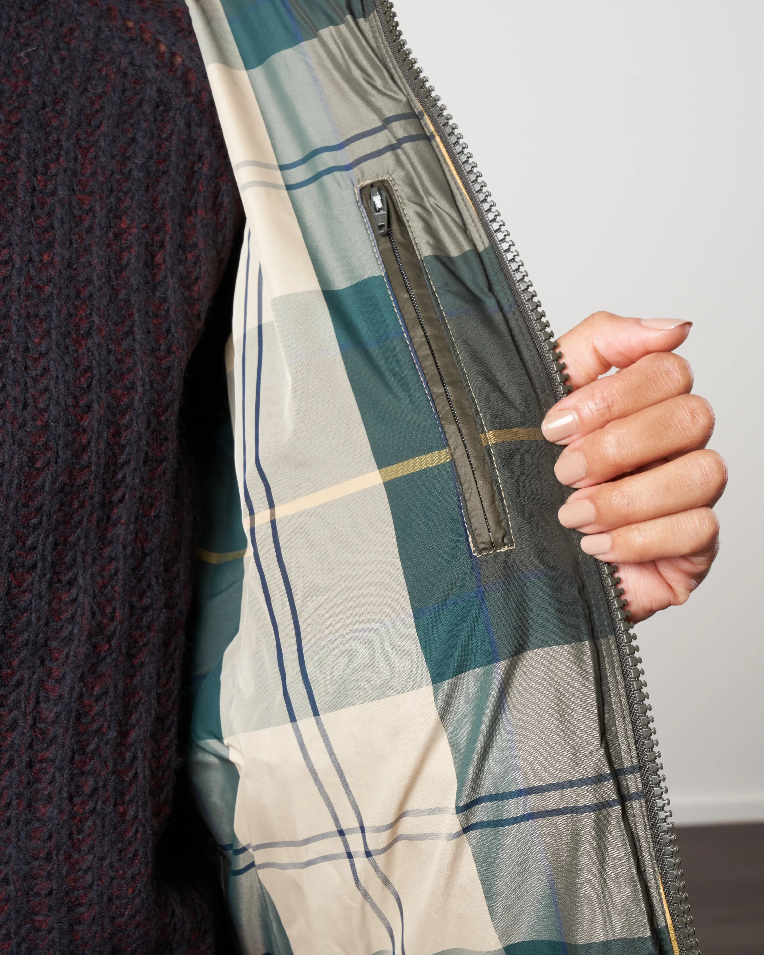 alness quilted jacket - sage/ancient