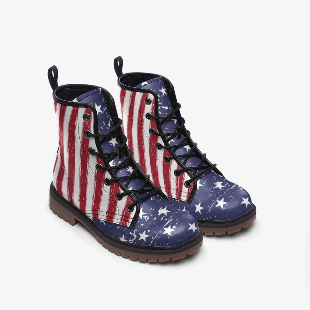 American Flag Combat Boots