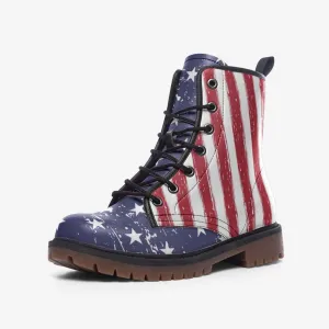 American Flag Combat Boots