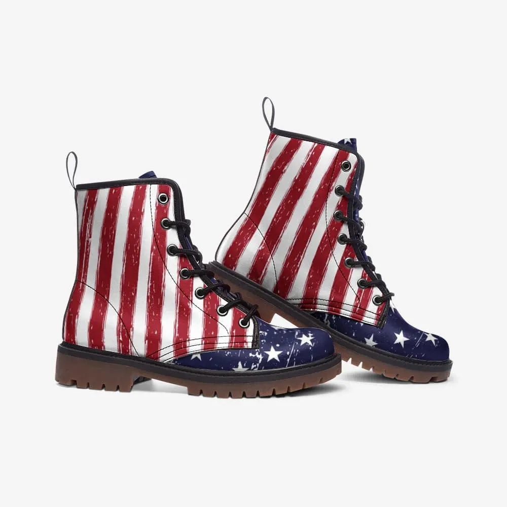 American Flag Combat Boots