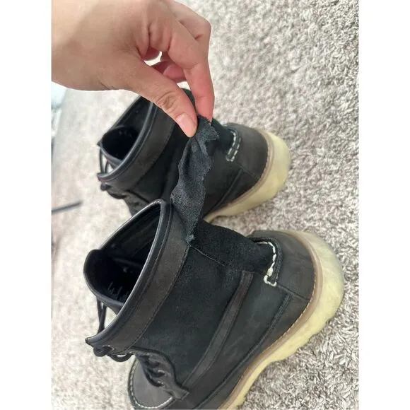 American Eagle Outfitters Men’s 13 Black Chukka Combat Cow Leather Lace up Boots