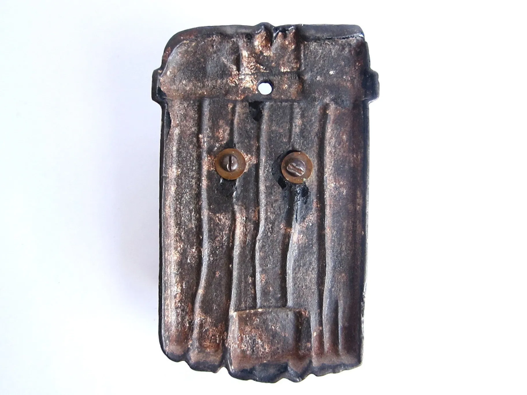 Antique Cast Iron Pair of Boots Match Holder