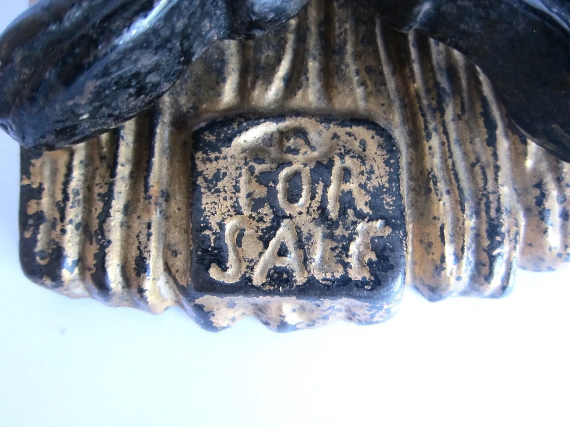 Antique Cast Iron Pair of Boots Match Holder