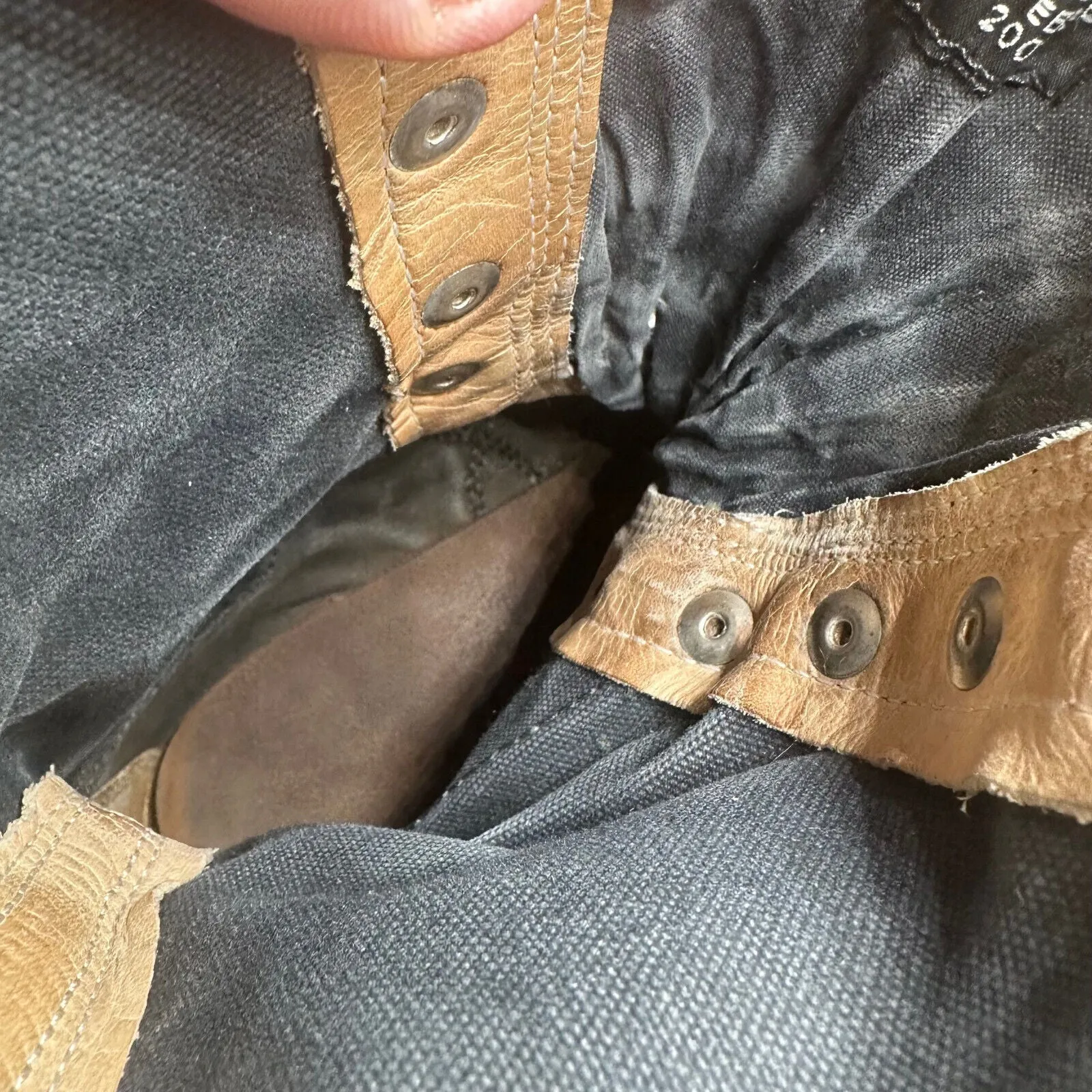 Austrian Army Black Leather Army Combat Boots - Size EU 43 - UK 9
