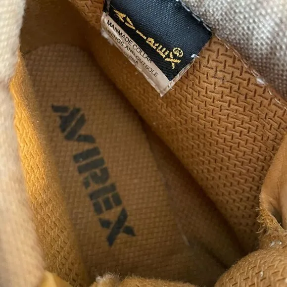 Avirex AV-1985 Genuine Leather Boots AVB118-01 Sz 5.5