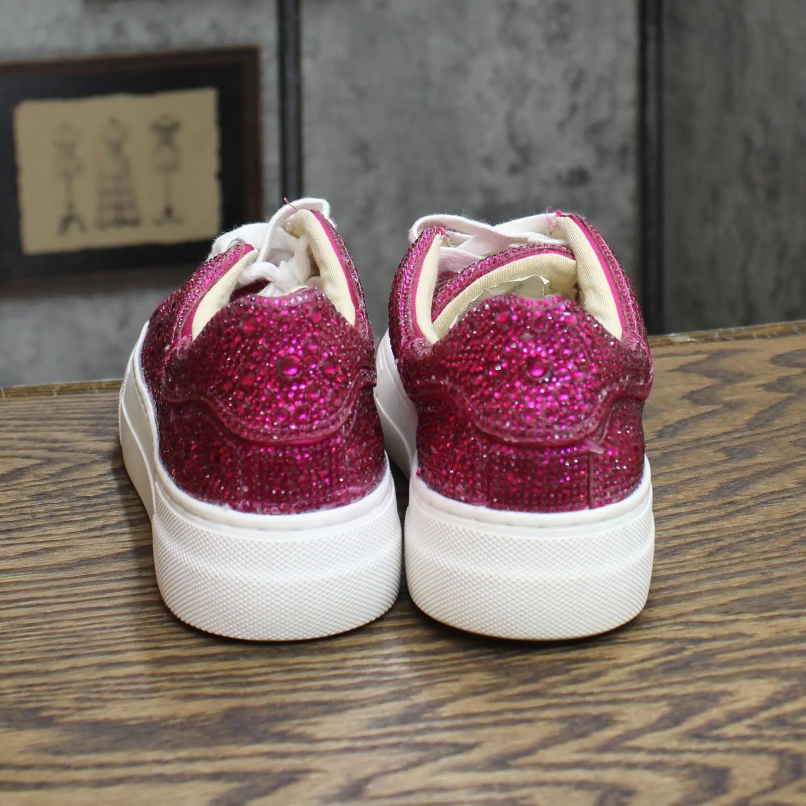 Betsey Johnson Women's Sidny Sneakers Women's Shoes SB-SIDNY Fuschia Pink 6M