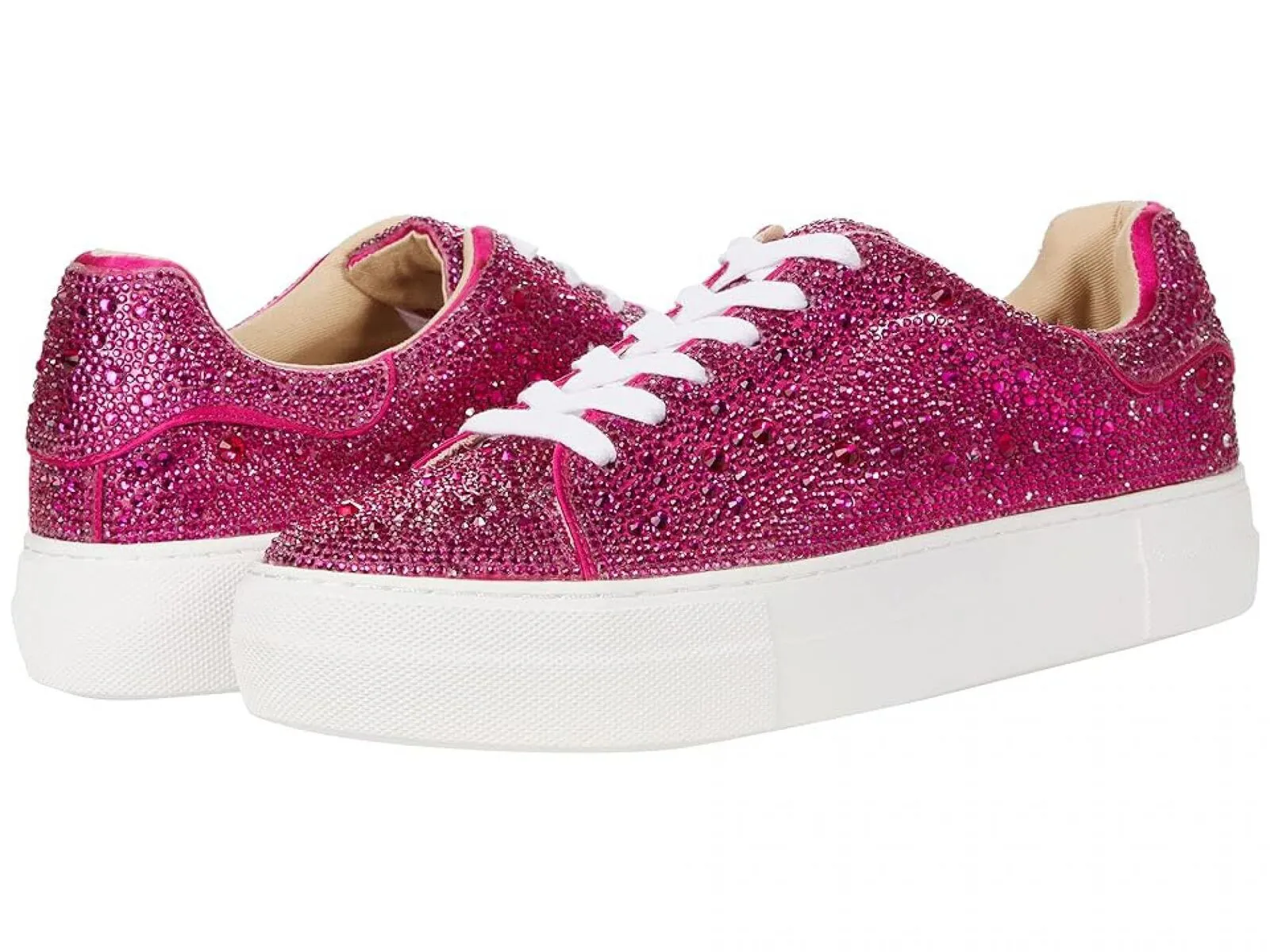 Betsey Johnson Women's Sidny Sneakers Women's Shoes SB-SIDNY Fuschia Pink 6M