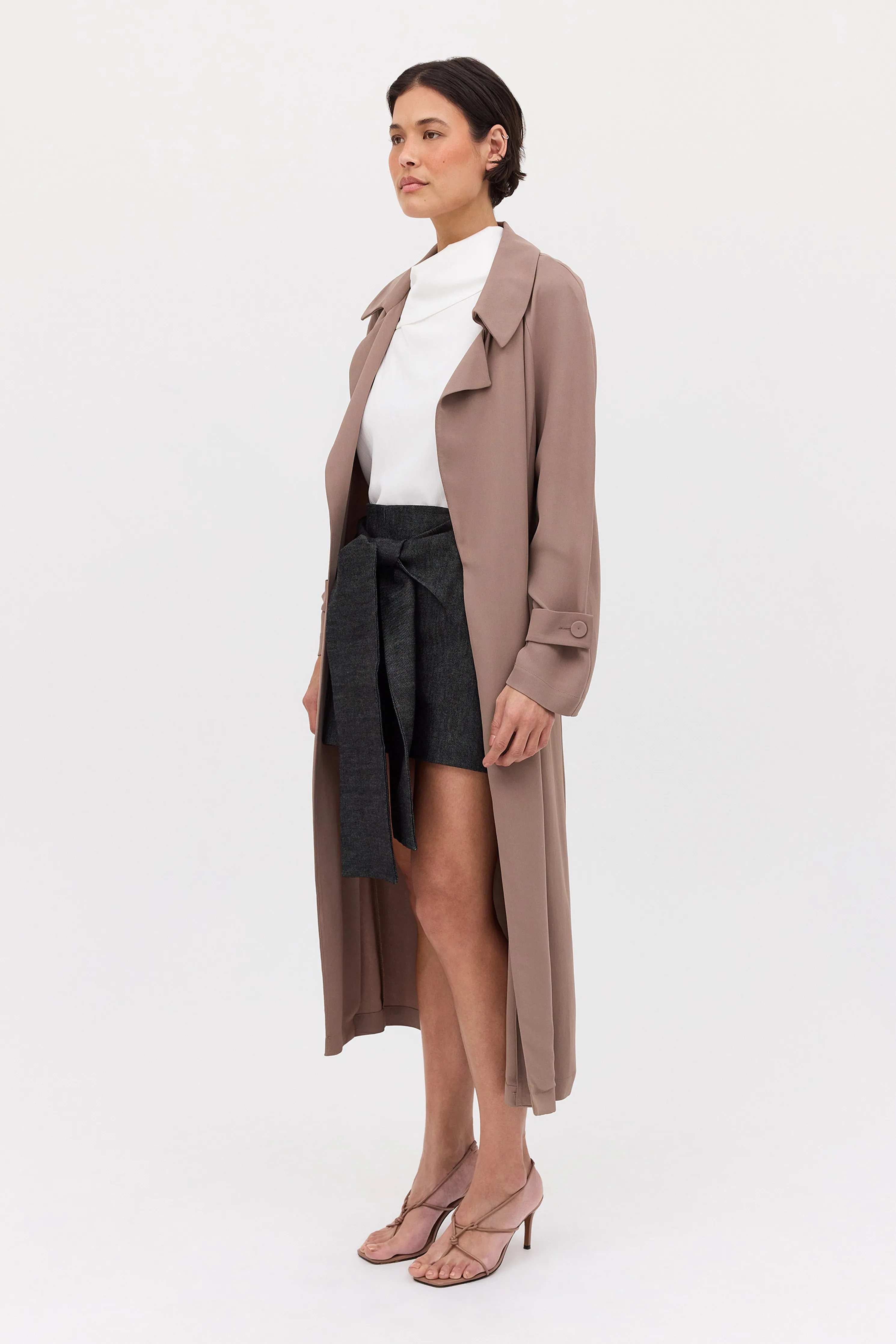 BLACK DENIM FLUENT MINI