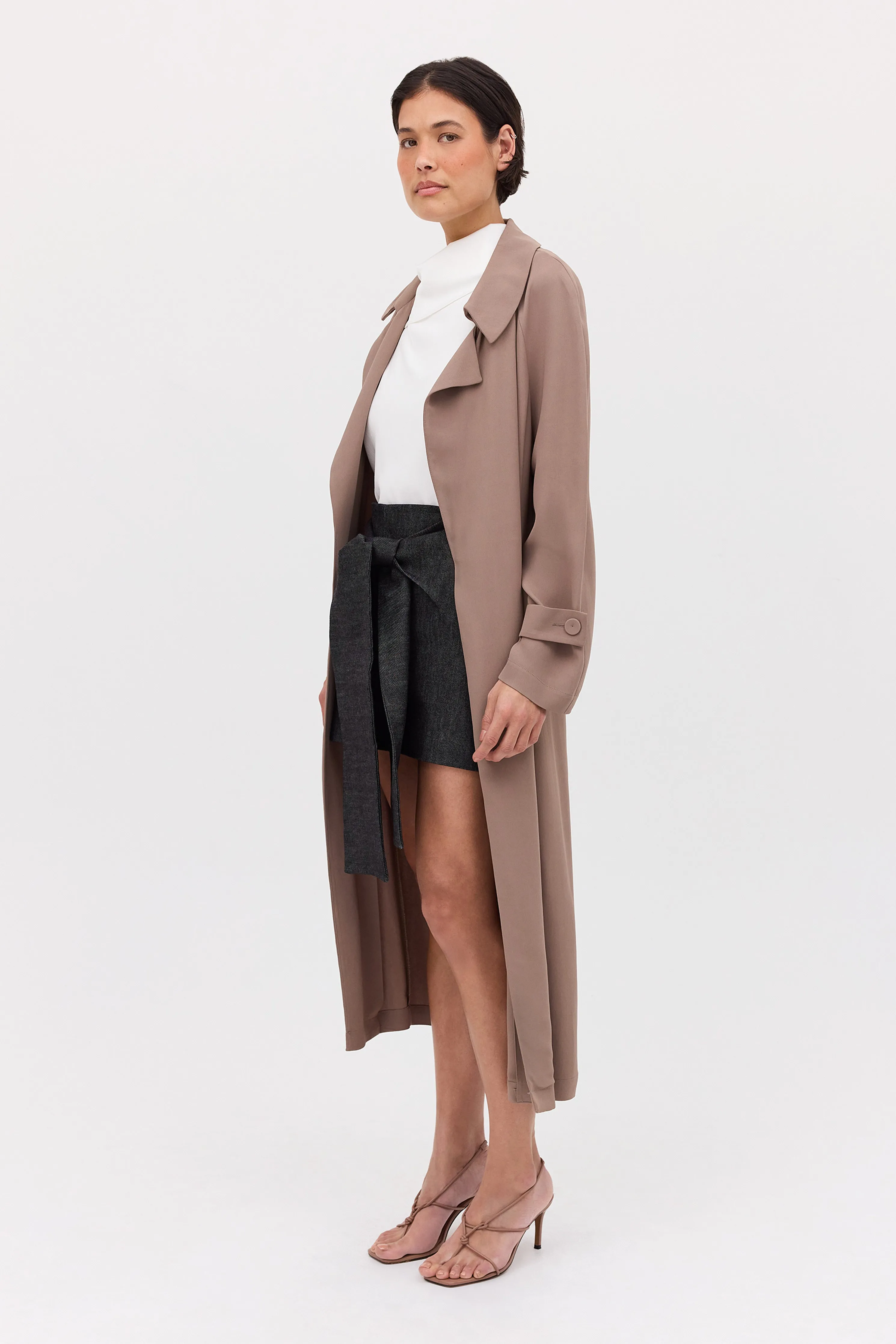 BLACK DENIM FLUENT MINI