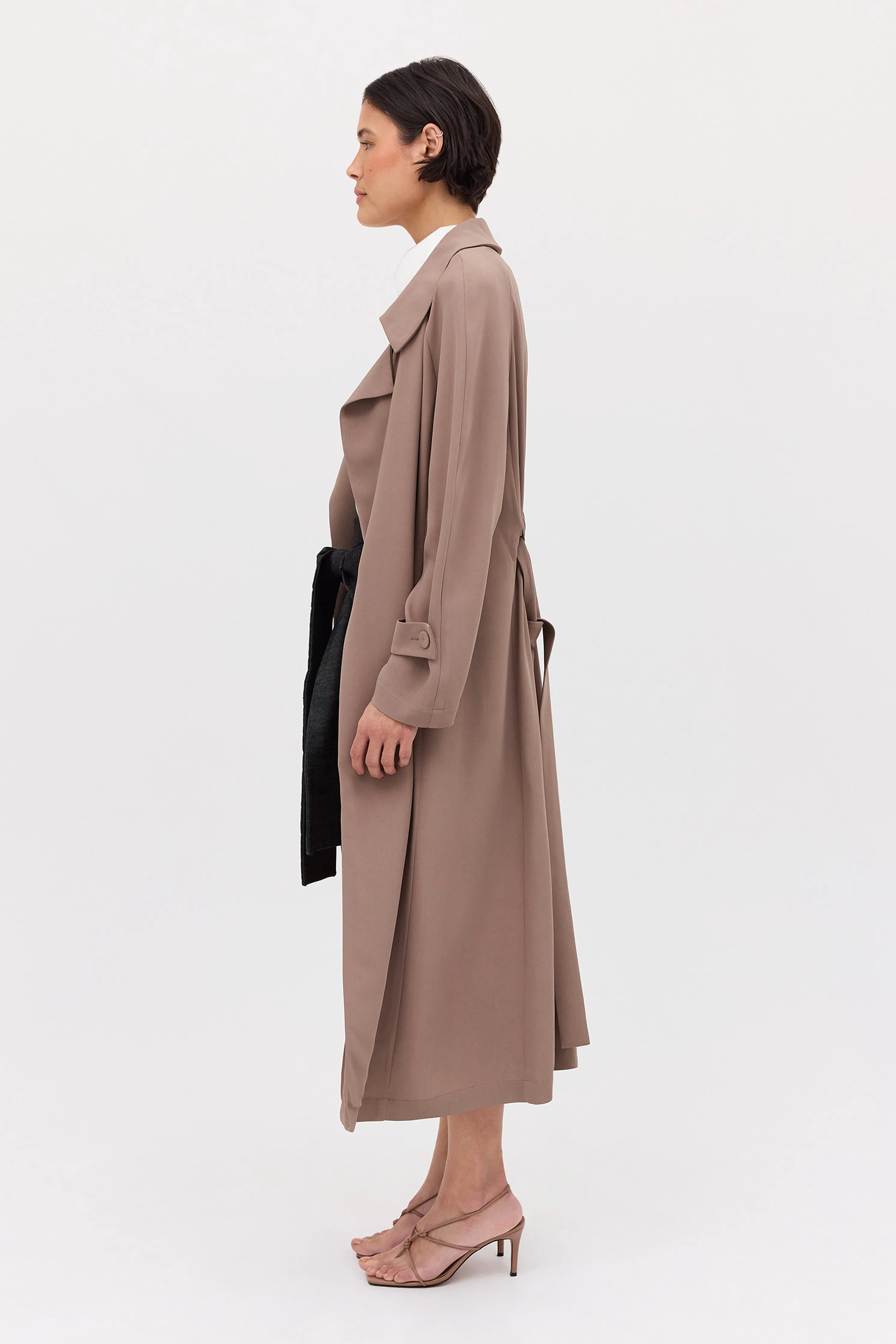 BLACK DENIM FLUENT MINI