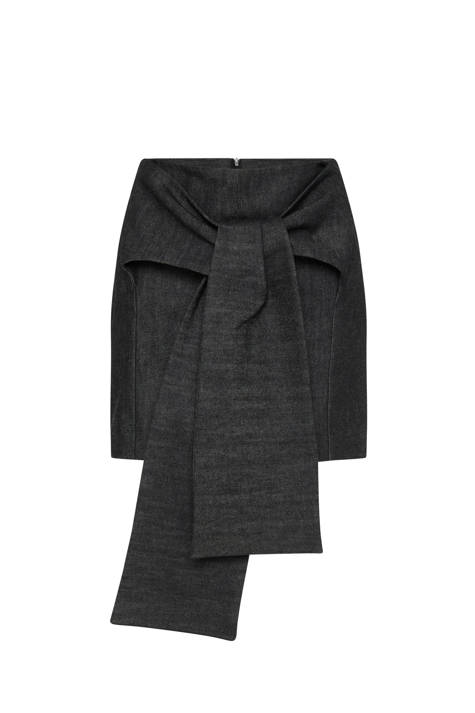 BLACK DENIM FLUENT MINI