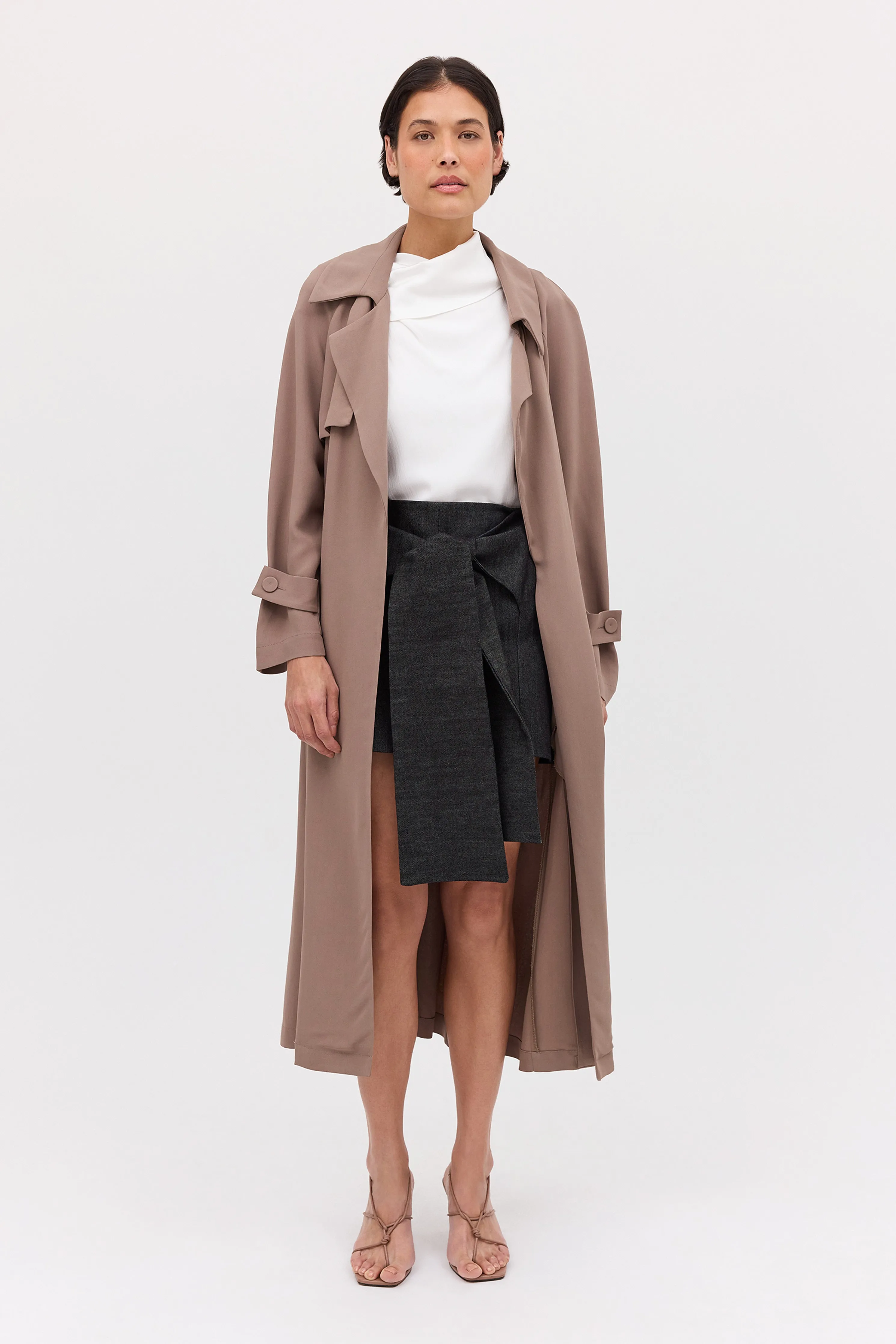 BLACK DENIM FLUENT MINI