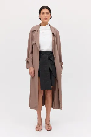 BLACK DENIM FLUENT MINI