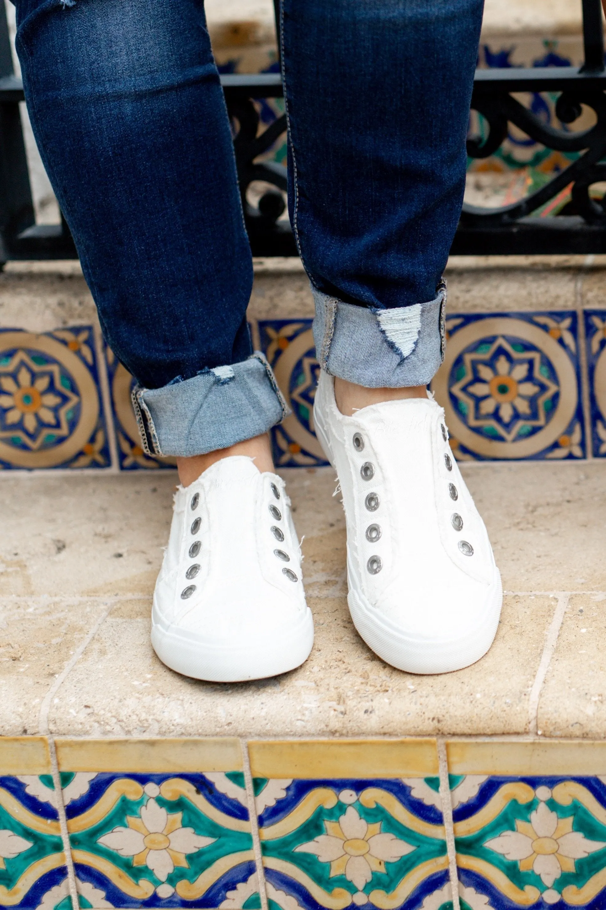 Blowfish Play Sneakers- White Smoked