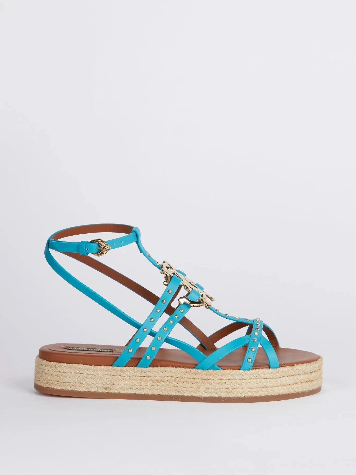 Blue Espadrille Gladiator Sandals