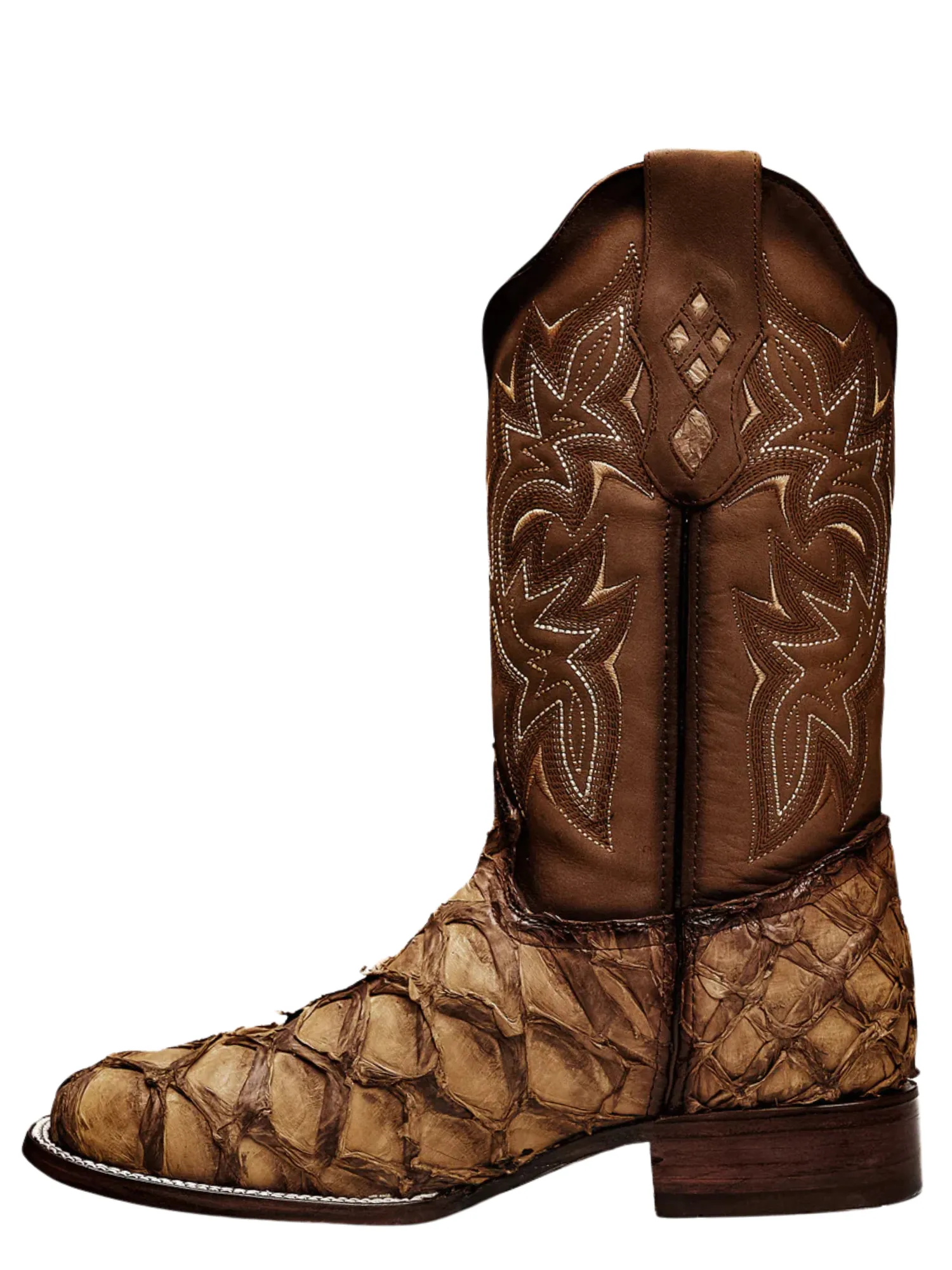 Botas Vaqueras Rodeo Exoticas de Pirarucu Fish Original para Hombre 'Rodeo Cartie' - ID: 761OR