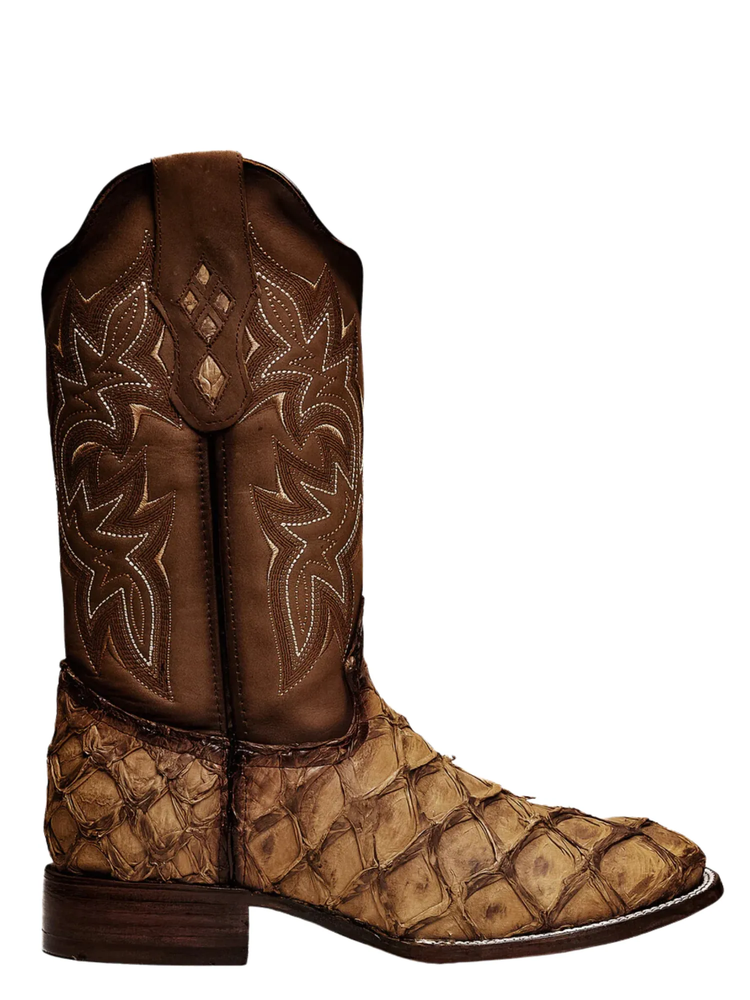 Botas Vaqueras Rodeo Exoticas de Pirarucu Fish Original para Hombre 'Rodeo Cartie' - ID: 761OR