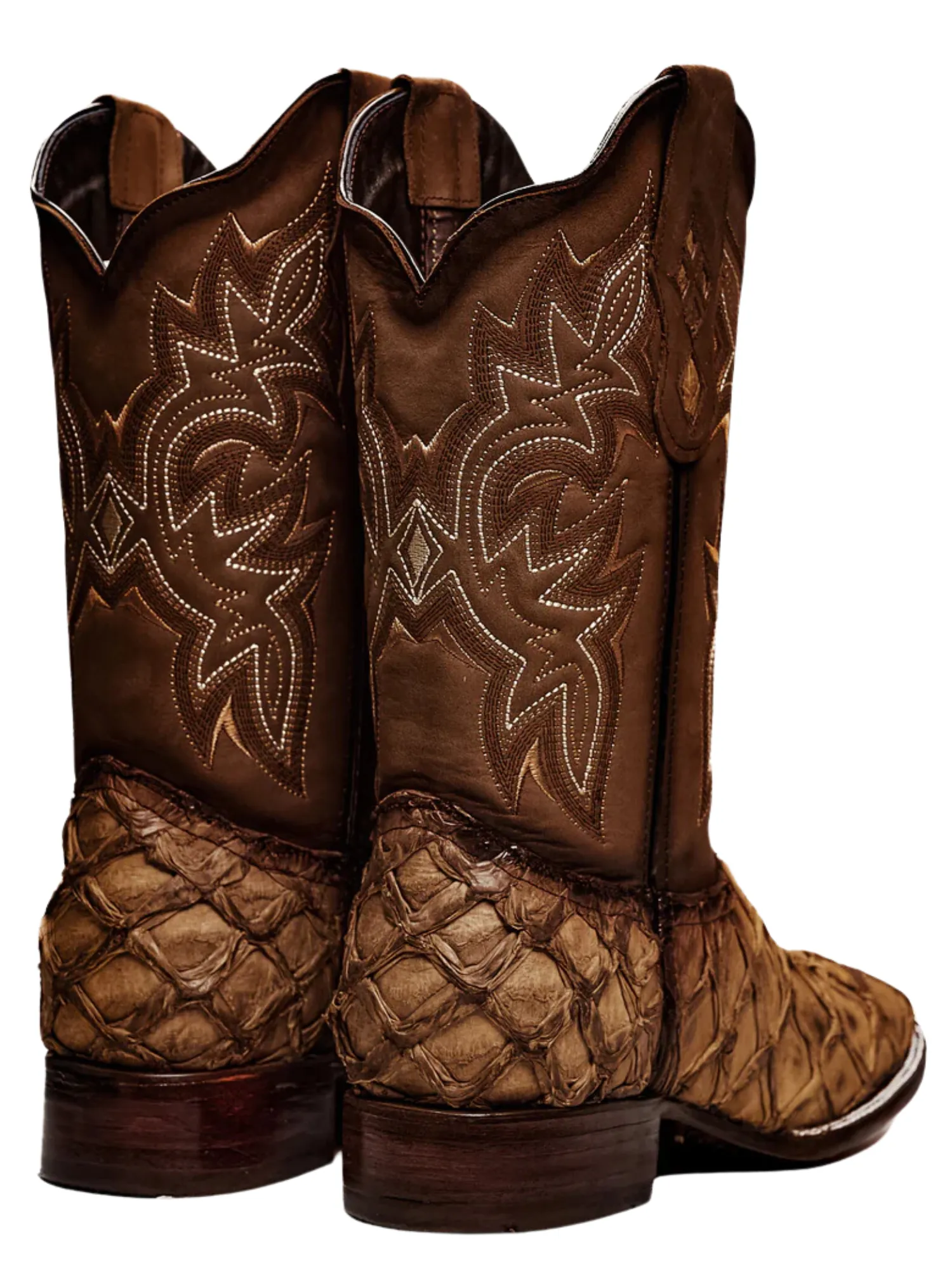 Botas Vaqueras Rodeo Exoticas de Pirarucu Fish Original para Hombre 'Rodeo Cartie' - ID: 761OR