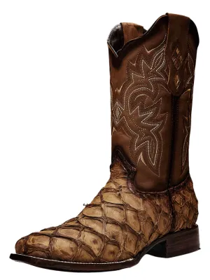 Botas Vaqueras Rodeo Exoticas de Pirarucu Fish Original para Hombre 'Rodeo Cartie' - ID: 761OR
