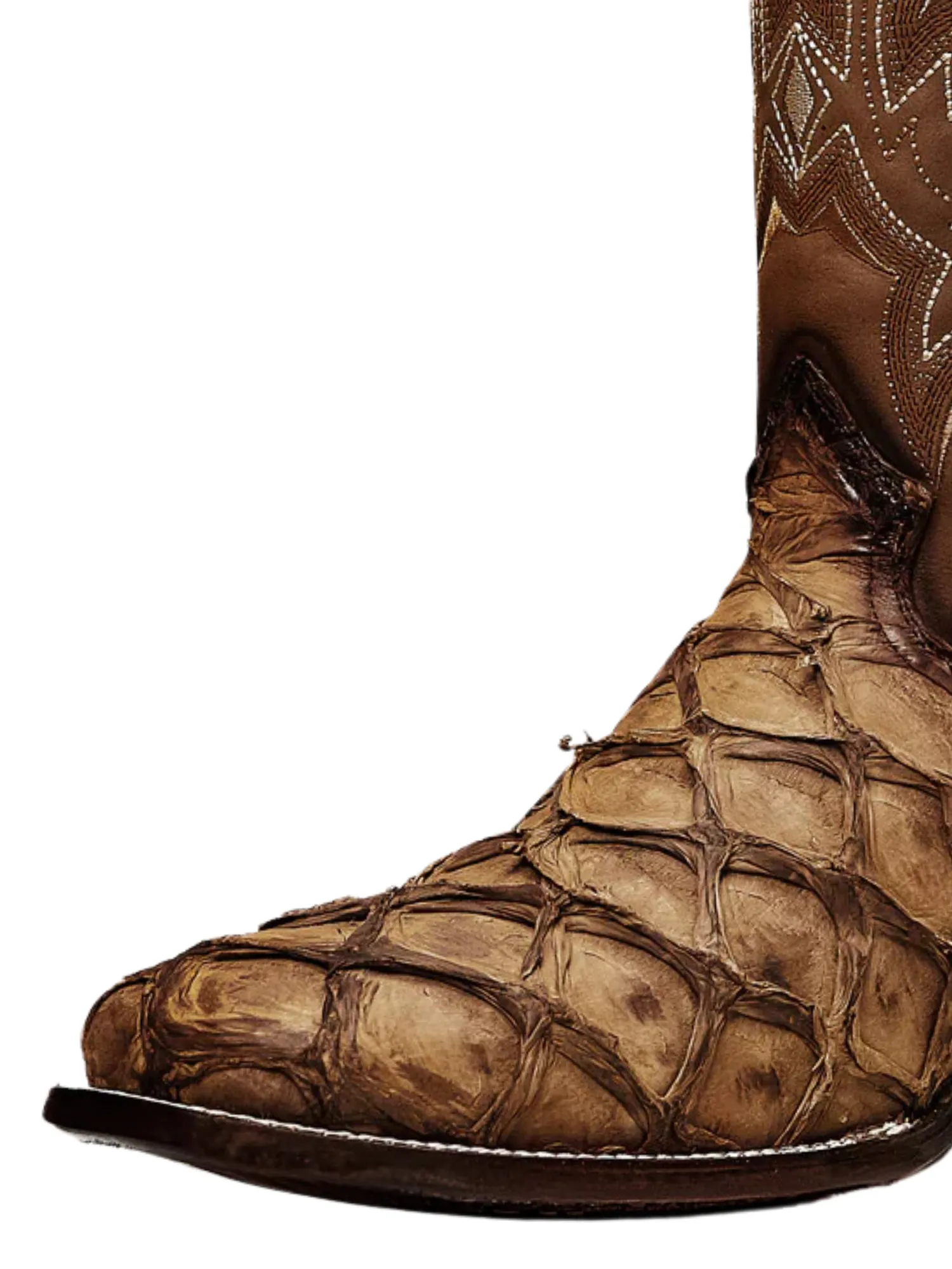 Botas Vaqueras Rodeo Exoticas de Pirarucu Fish Original para Hombre 'Rodeo Cartie' - ID: 761OR