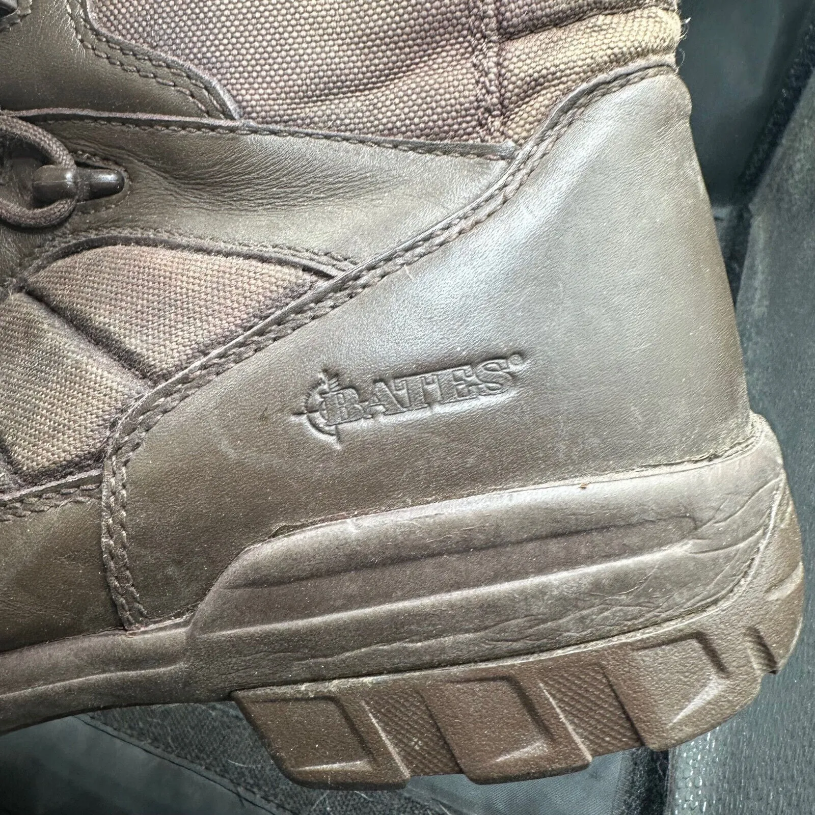 British Army Brown Leather High Top Combat Boots - Size EU 46 - UK 11M
