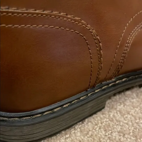 Bruno Marc NY “Philly” Synthetic Leather Brown Boots